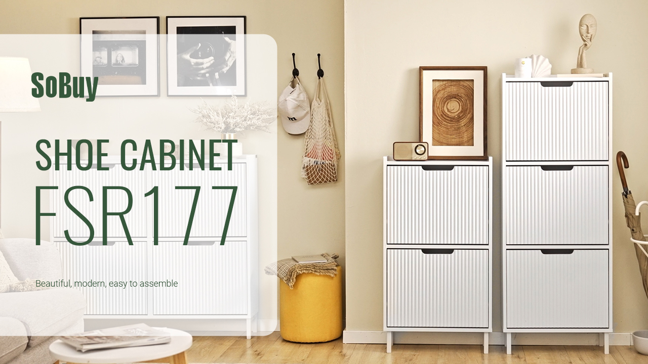 Amazon.com: SoBuy Shoe Cabinet 4 Drawers, Narrow Shoe Storage